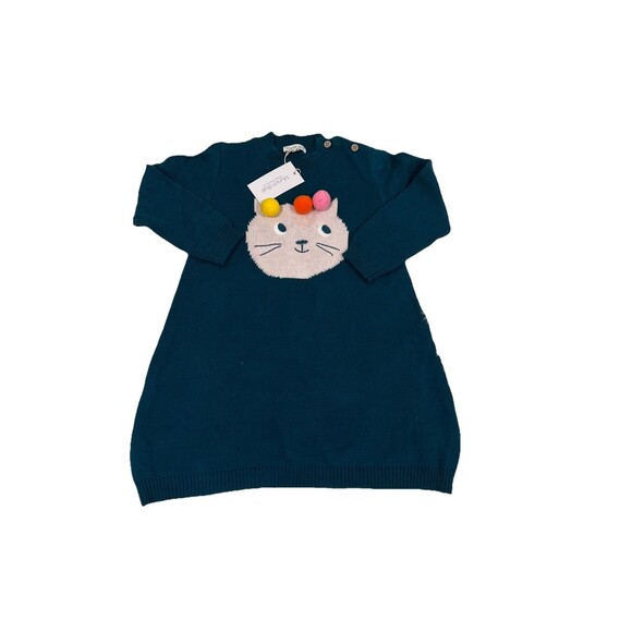 Munich Blue Baby Girl Toddler Infant Child Lot Of 2 Sweater Dresses 18-24 Months - Picture 3 of 10